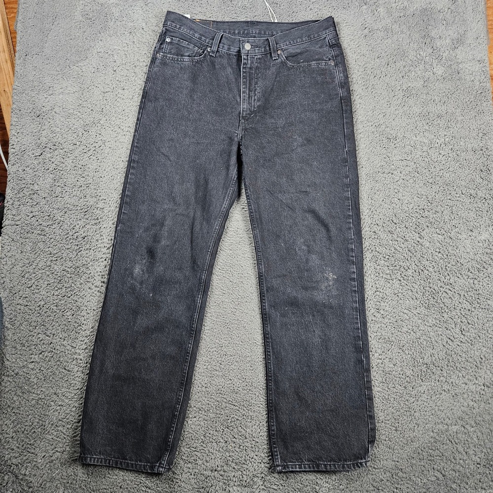 Levi's 501 Original‎ Fit Mens Jeans Black Denim 33x32